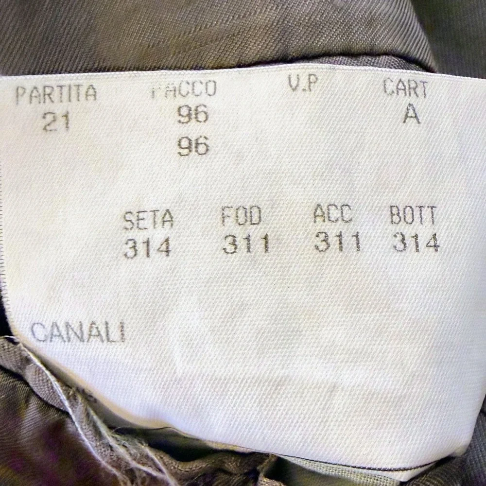 Canali Blazer 42L Gray 100% Virgin Wool Woolmark Sport Coat Made In Italy Cupro